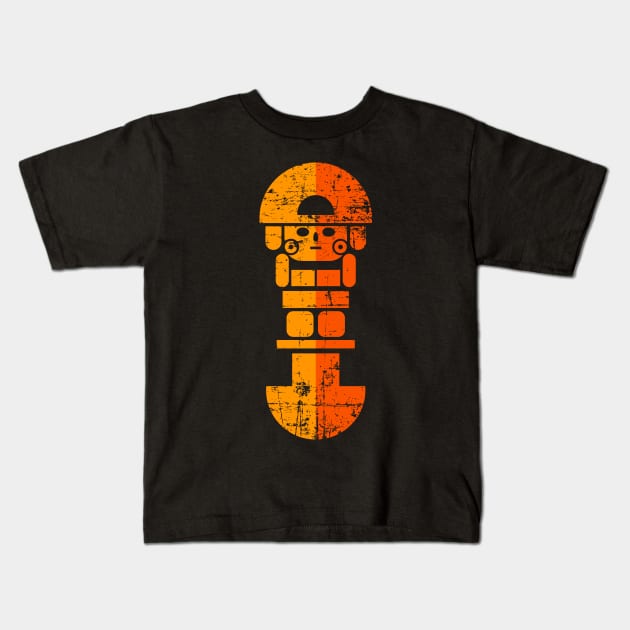 Tumi - Peruvian design - grunge Kids T-Shirt by verde